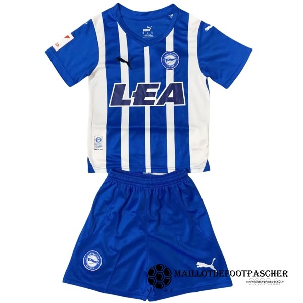 Domicile Conjunto De Enfant Alavés 2023 2024 Bleu Maillot De Foot Personnalisé Pas Cher