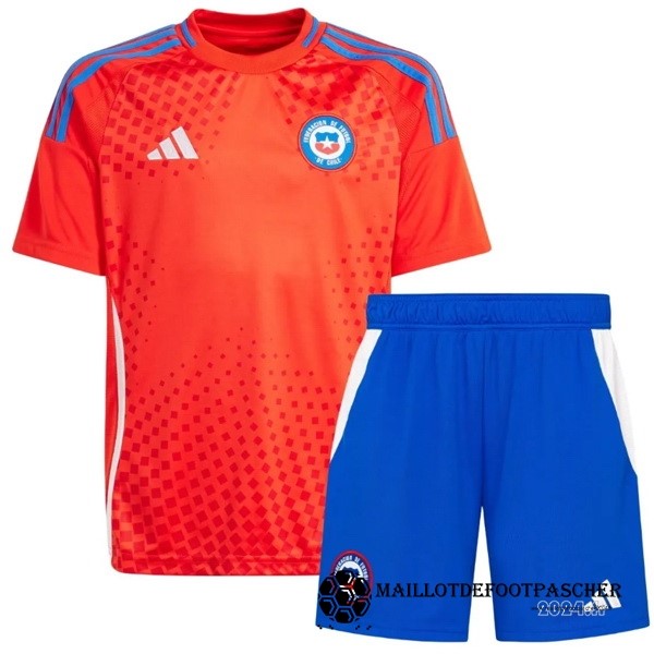 Domicile Conjunto De Enfant Chili 2024 Rouge Maillot De Foot Personnalisé Pas Cher