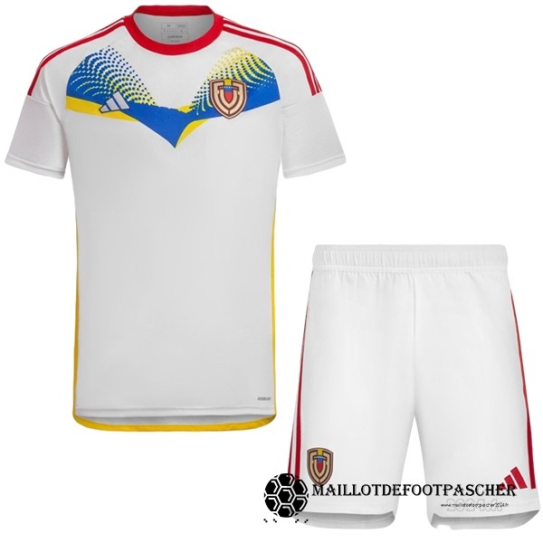 Exterieur Conjunto De Enfant Venezuela 2024 Blanc Maillot De Foot Personnalisé Pas Cher