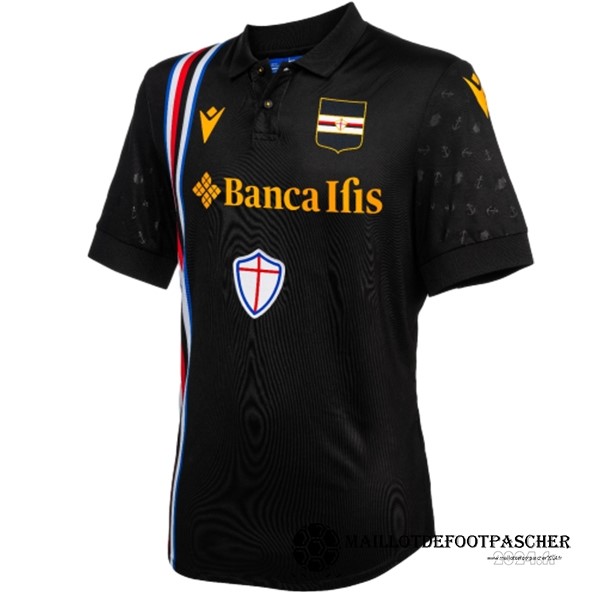 Thailande Third Maillot Sampdoria 2023 2024 Noir Maillot De Foot Personnalisé Pas Cher