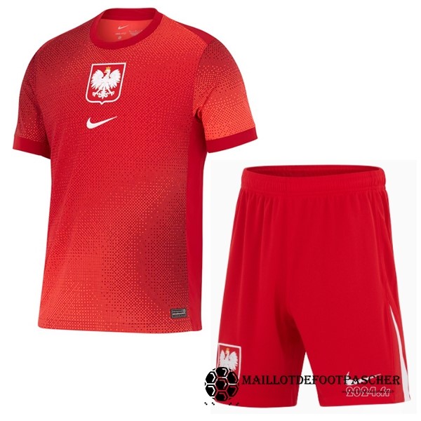 Exterieur Conjunto De Enfant Pologne 2024 Maillot De Foot Personnalisé Pas Cher